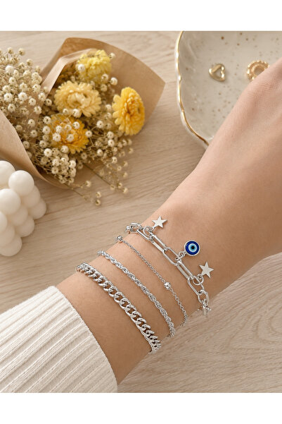 Mega Bazaar Bijou Bracelets - Gray - Bead