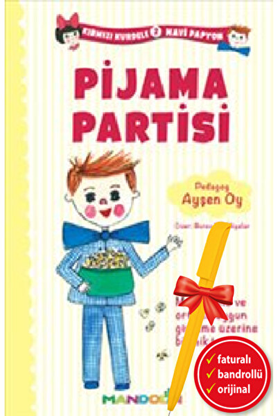 Mandolin Yayınları Alfa Kalem+Kırmızı Kurdele Mavi Papyon 2 - Pijama Partisi ...