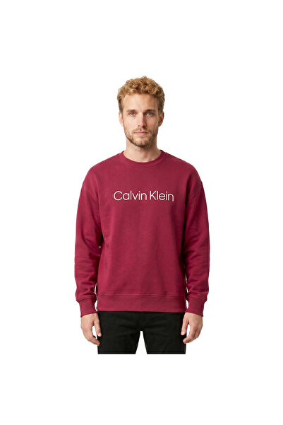 Calvin Klein 40HM230-601 Alpıne Berry Erkek Sweatshirt Kiremit
