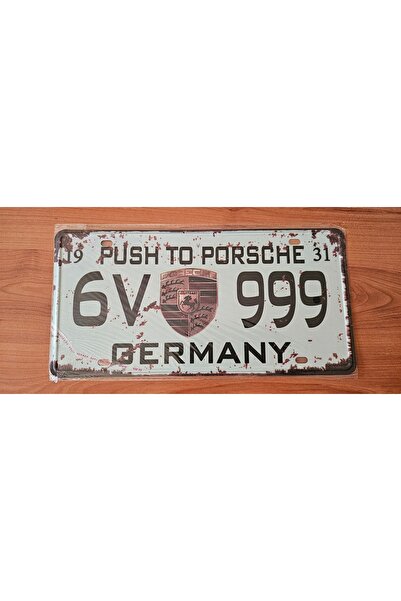 Genel Markalar Vintage Retro Dekoratif Metal Plaka 15x30