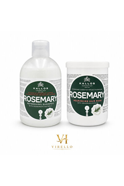 Kallos Cosmetics Set Kallos Rosemary – Șampon revigorant cu extract de rozmar...