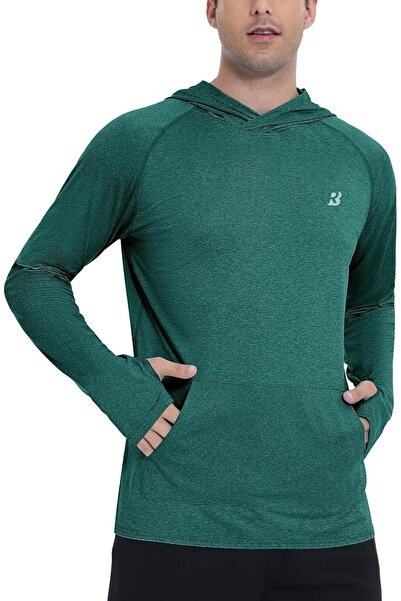 GENERAL Rodbox Men's Uv Sun Protection Long Sleeve Hooded T-Shirts Sun Protec...