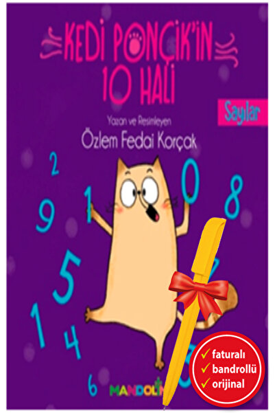 Mandolin Yayınları Alfa Kalem+Kedi Ponçik'in 10 Hali - Sayılar (Özlem Fedai K...