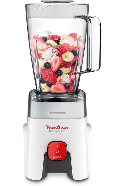 GENERAL 500W Blender with 1.75L Original Plastic Jar in White Color and Grind...