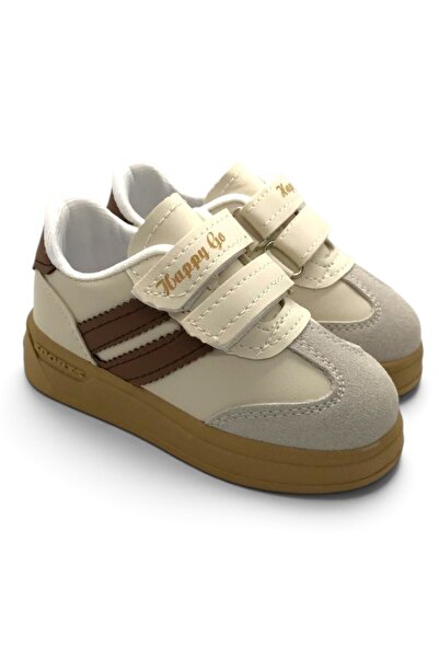 ellaboni Unisex Çocuk Cırtlı Hafif Kaymaz Taban Işıklı Spor Ayakkabı Sneaker