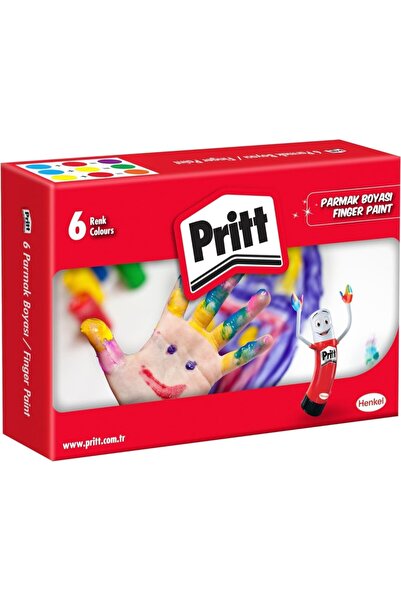 Pritt Parmak Boyaları, Su Bazlı Çocuk Boyası, Kolayca Silinebilir Sağlıklı Pa...