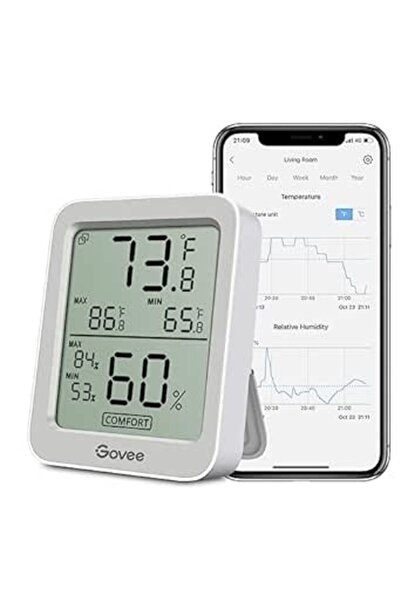 GENERAL ميزان حرارة داخلي من جوفي H5075 مع تحكم عبر تطبيق بلوتوث