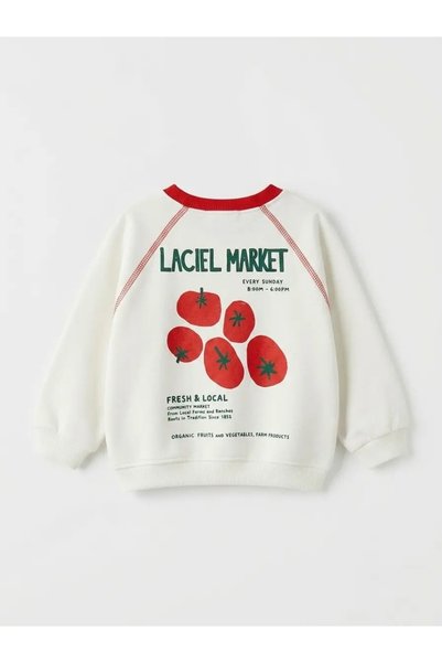 Laciel Prs Children's Sweatshirt with Tomato Pattern