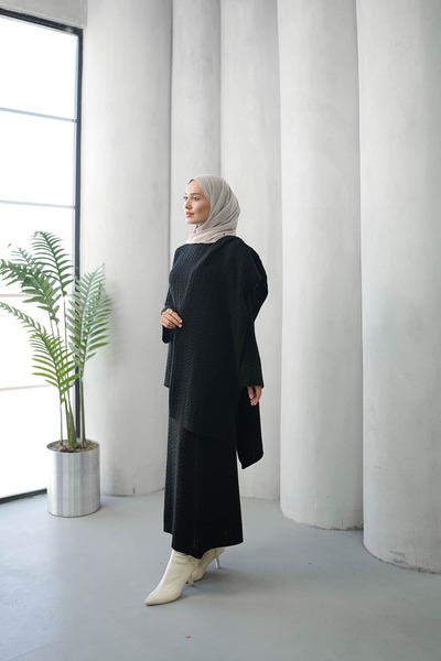 ankanoor Σετ με hijab - Τυρκουάζ - Μακρύ