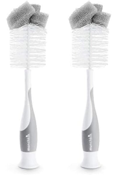 Munchkin Manxkin Easy Cleaning Sponge Brush Bottle Cleaner with Detachable Ni...