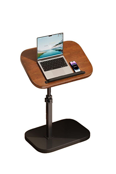 Generic Brand Height Adjustable Laptop Table with Wooden Tabletop and Stable ...