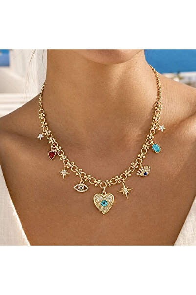 h&b design jewel Steel Necklaces - Gold-colored - Without Stone