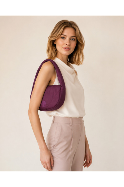 ICONE BAG Quilted Parachute Fabric Shoulder Bag, Hand and Shoulder Bag, Quilted Shoulder Bag