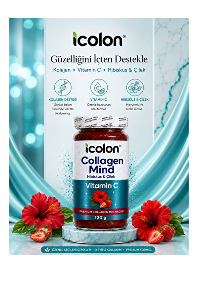icolon Collagen Mind Vitamin C İçeren Hibiskus ve Çilek Aromalı Kolajen Macun...