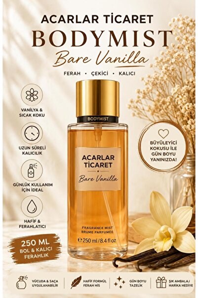 Acarlar Ticaret Vücut Spreyi 250 Ml Bare Vanilla