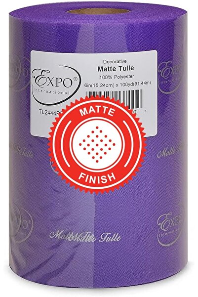 Expo International Matte Tulle Fabric for Decoration Made from Polyester with...