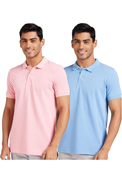 GENERAL Amazon Brand Men's Regular Fit Solid Color Half-Sleeve Polo Shirt - S...