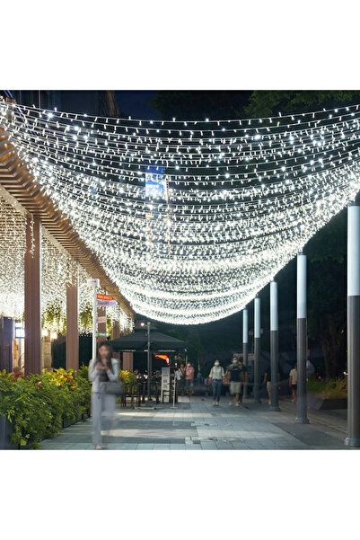 nelerbulurum 10 Metre 8 Modlu 100 Ledli Animasyonlu LED Işık BEYAZ RENK Dekor...