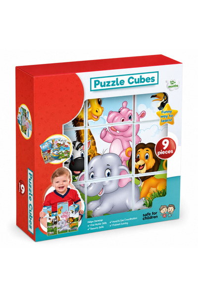 kumkumticaret 02034 Illustrated Cubes 9 Pieces