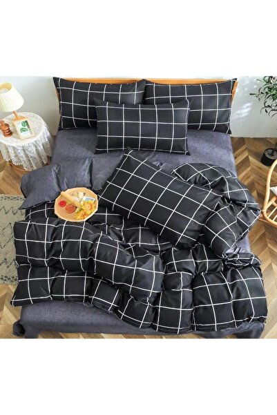 CHIRASO Set Lenjerie de pat CHIRASO, Bumbac Satinat, Cearceaf Clasic 240x250c...
