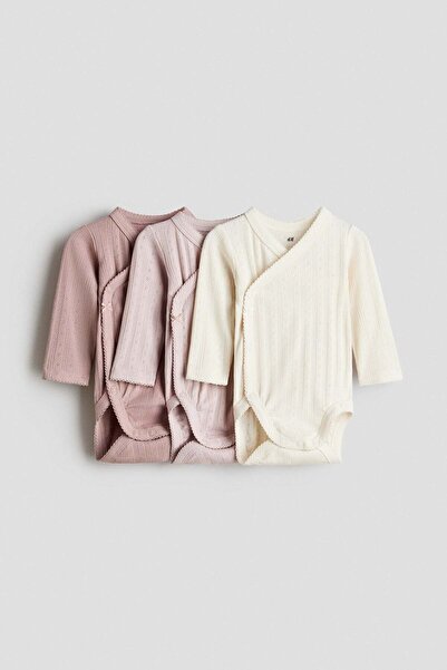 H&M 3-pack wrapover bodysuits