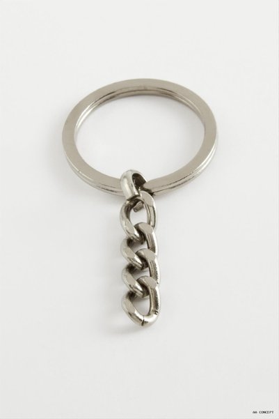 ZERO LAND CONCEPTA Thick Metal Horse Keychain, 3 cm (234710), Silver
