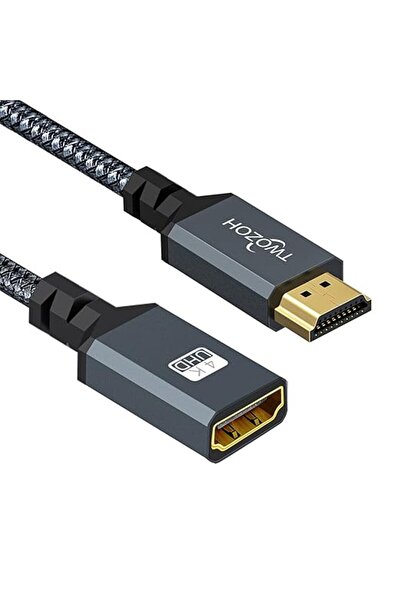 GENERAL توزوه كيبل وصلة HDMI، سلك HDMI ذكر الى انثى، موسع مضفر بالنايلون، محو...