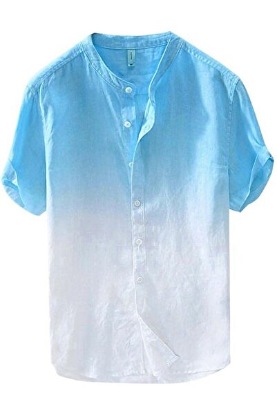 GENERAL Mens Short Sleeve Button Down Shirt Men's Hawaiian Shirt