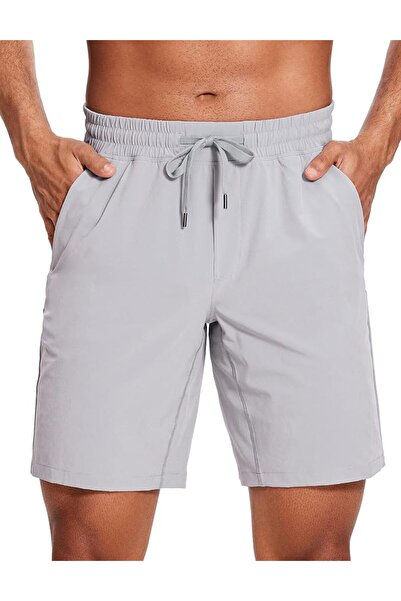 GENERAL C R Z Yoga 23cm Lightweight Quick Dry Elastic Waist Pants with Pocket...