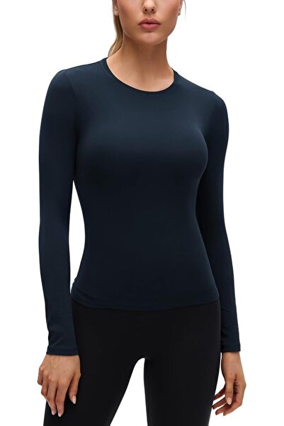 GENERAL Soft Impression Long Sleeve Slim Round Neck Shirts for Autumn Women