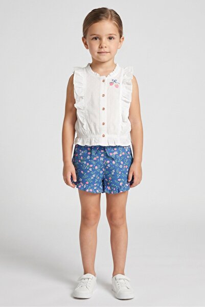 NANETTE LEPORE Kids Girl Embroidered Top And Shorts Set, Multicolor