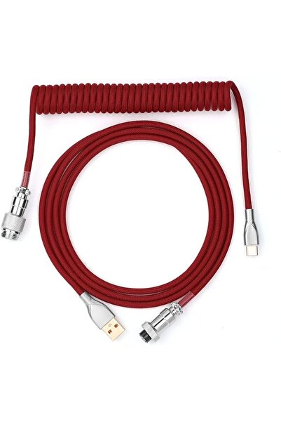 GENERAL Ebomaker 1.8m USB Type C Cable Compatible with Mechanical Keyboards, ...