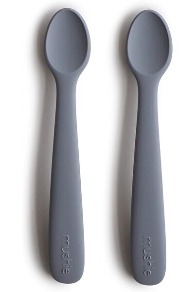 GENERAL Set of Children's Spoons Made of Silicone, Blue Color, 2 Pieces