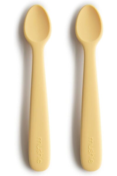 GENERAL Set of Children's Spoons Made of Silicone, Blue Color, 2 Pieces