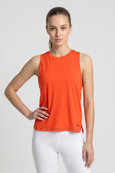 Under Armour Women Loose Fit Sleeveless Training Tank Top, Red