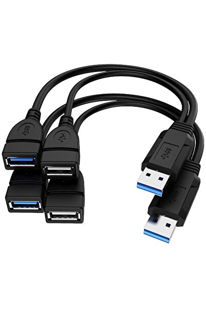 GENERAL كيبل مقسم USB 3.0 انثى الى ذكر مزدوج، محول شحن بيانات مزامنة 1 الى 2،...