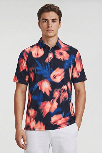 Under Armour Men Loose Fit Short Sleeve Golf Polo Shirt, Multicolor