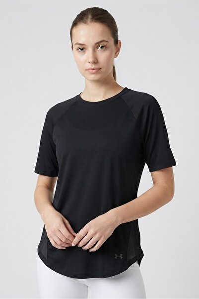 Under Armour Women Fitted Short Sleeve Training T-Shirt, Black