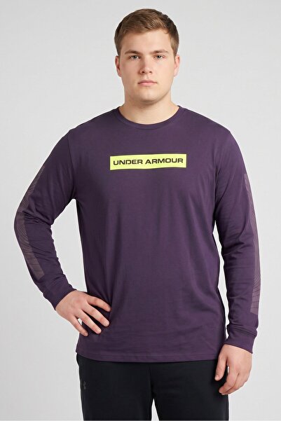 Under Armour Men Loose Fit Long Sleeve Outdoor T-Shirt, Purple