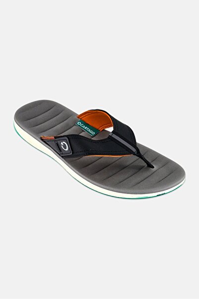 Cartago Men Malaga Thong Slip On Slippers, Grey