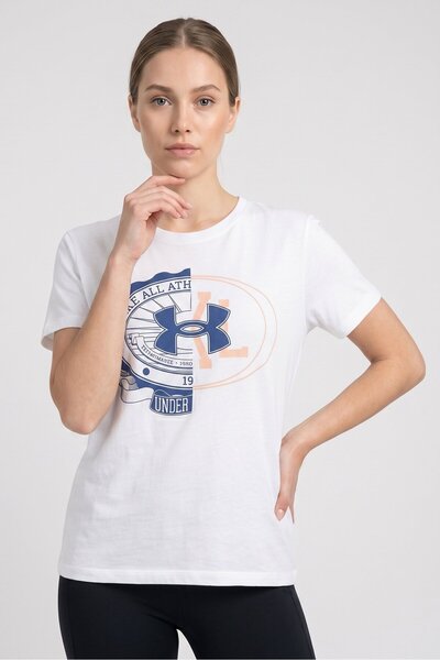 Under Armour Women Loose Fit Short Sleeve Outdoor T-Shirt, White