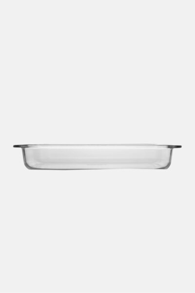 Baker's Secret Rectangular Glass Baking Dish With Handles 3,5 L, Transparent