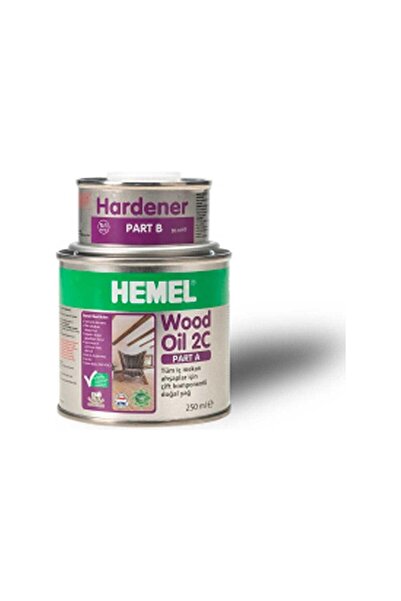 Wood Oil 2c-Ahşaplar Için Çift Komponentli Yağ - 0,300 Lt Bıtter Chocolate