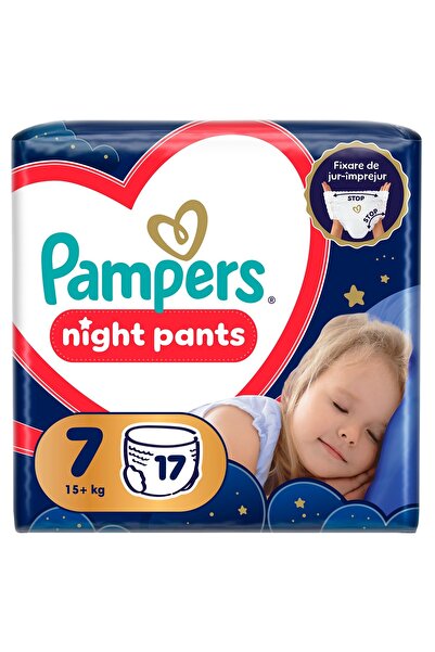 Pampers Πάνες-βρακάκια νυκτός, μέγεθος 7, 15+ κιλά, Οικονομική συσκευασία, 17...