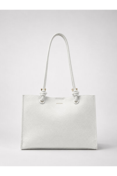 Krista Bell Shoulder Bags - White - Faux leather