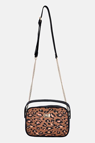 Cavalli Class Women Animal Print Cross Body Bag, Multicolor