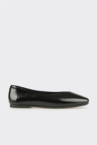 Elle Shoes Siyah Deri Kadın Günlük Ayakkabı