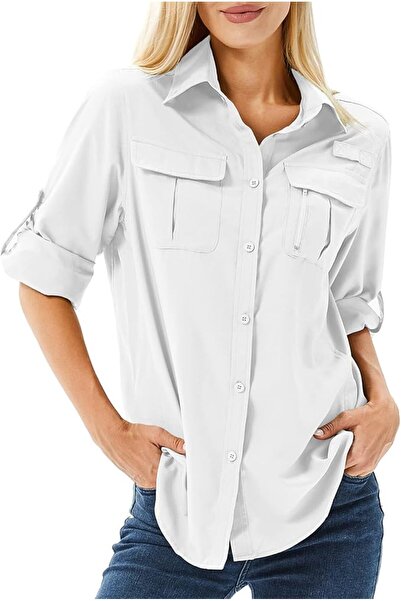 GENERAL Women's Long Sleeve Sun Protection Shirt Upf 50 for Safari, Hunting, ...