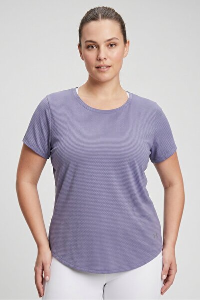 Under Armour Women Fitted Short Sleeve Training T Shirt, Slate Blue