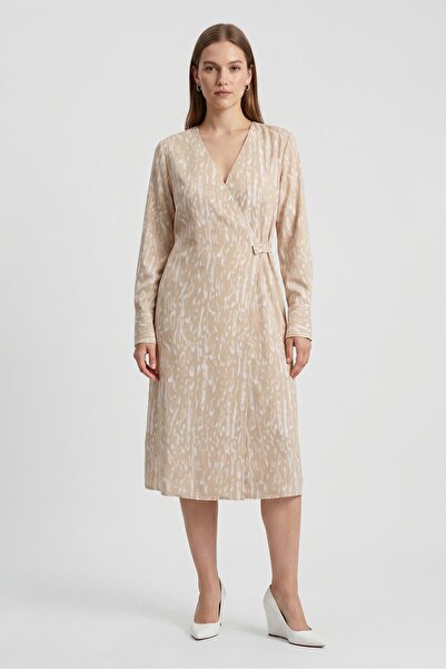 Calvin Klein Women Allover Print Midi Dress, Multicolor
